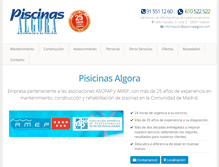 Tablet Screenshot of piscinasalgora.com